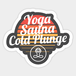 Yoga, Sauna, Cold Plunge Sticker